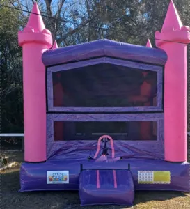 PINK & PURPLE MARBLE W HOOP 13X13 BOUNCER