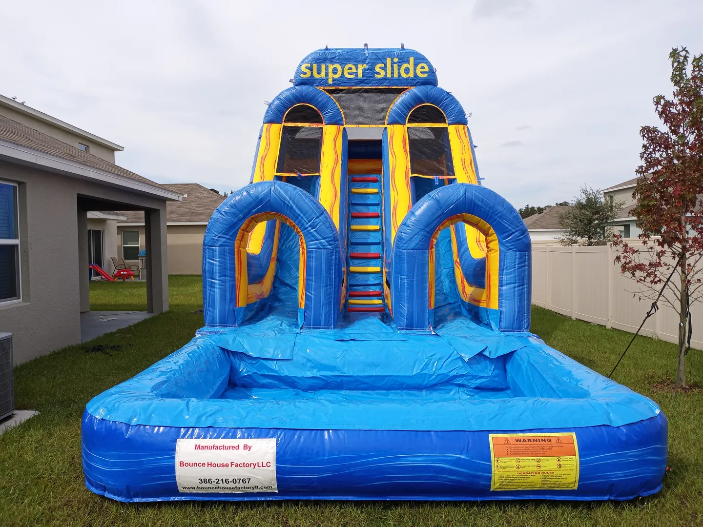 20FT DUAL MARBLE SUPER SLIDE 1