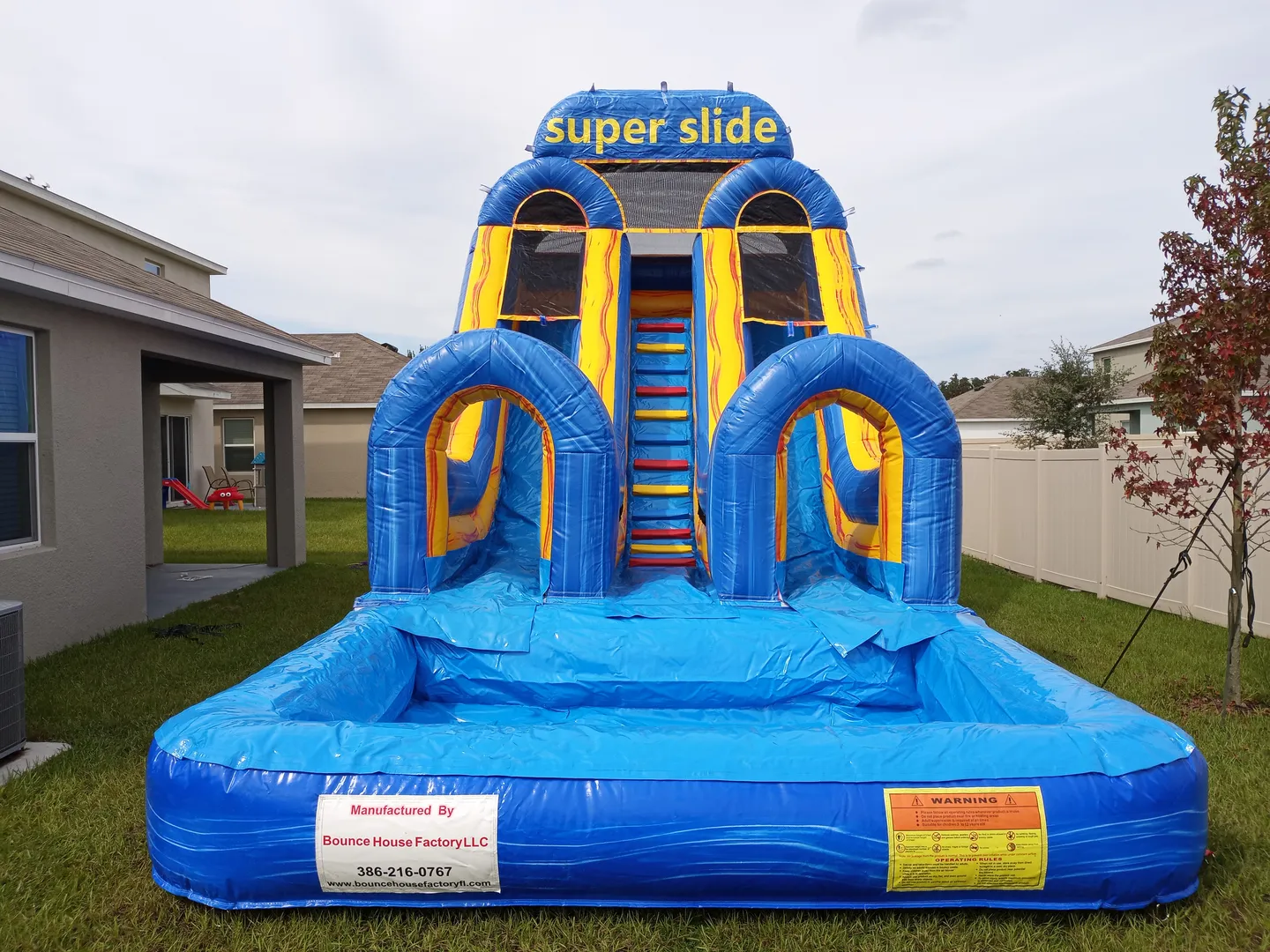 20FT DUAL MARBLE SUPER SLIDE 2