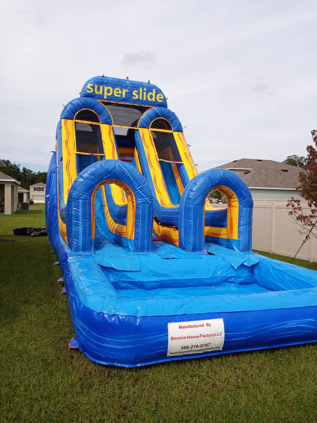 20FT DUAL MARBLE SUPER SLIDE 4