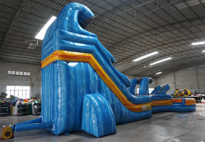 20FT ICE MARBLE SUPER SLIDE W SLIP & POOL1