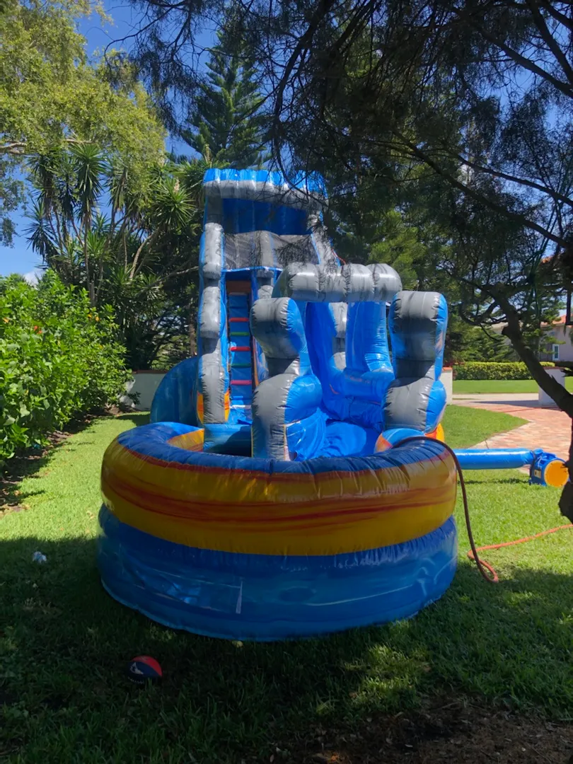 20FT ICE MARBLE SUPER SLIDE W SLIP & POOL5