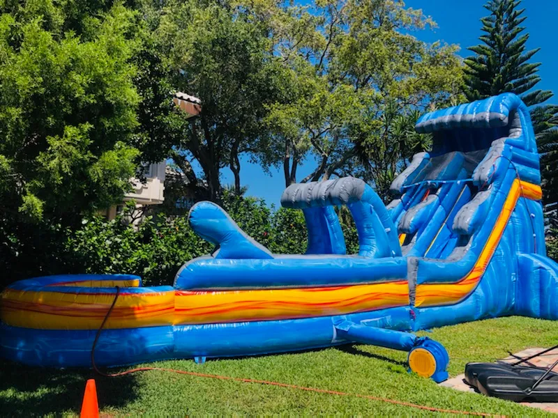 20FT ICE MARBLE SUPER SLIDE W SLIP & POOL6