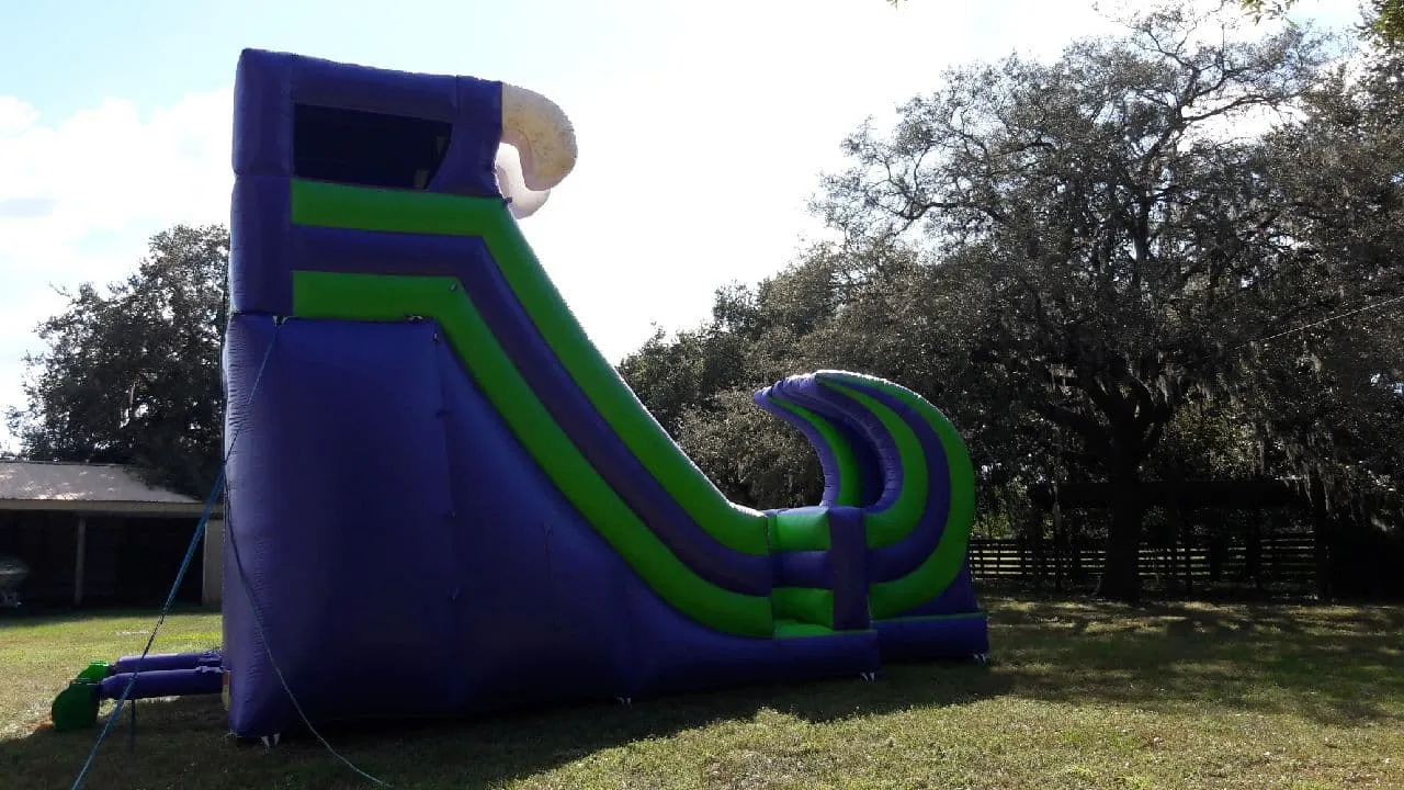 22FT CURVED RAMPAGE WATER SLIDE