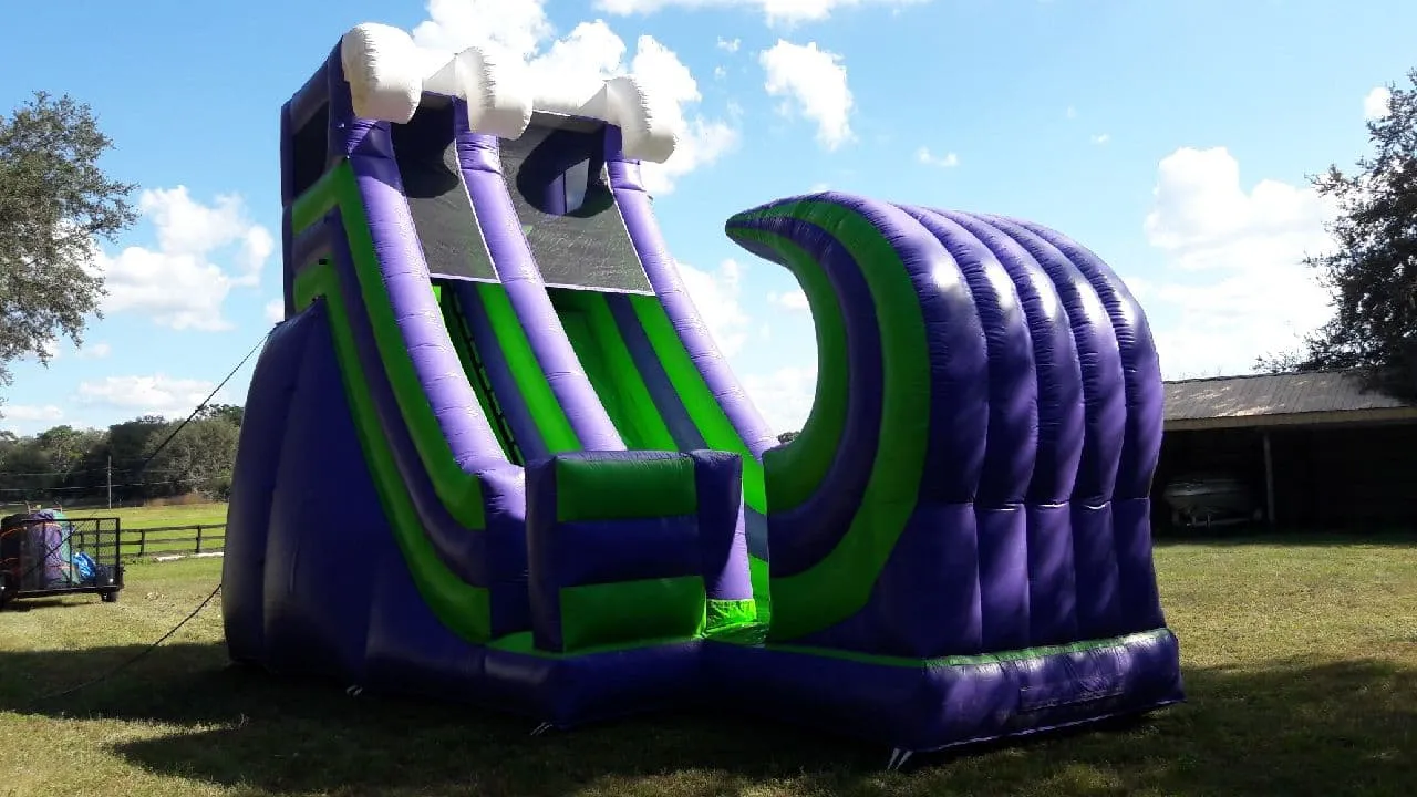 22FT CURVED RAMPAGE WATER SLIDE3