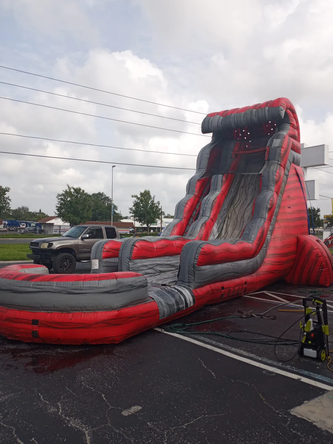 22FT RED LAVA FALLS WATER SLIDE