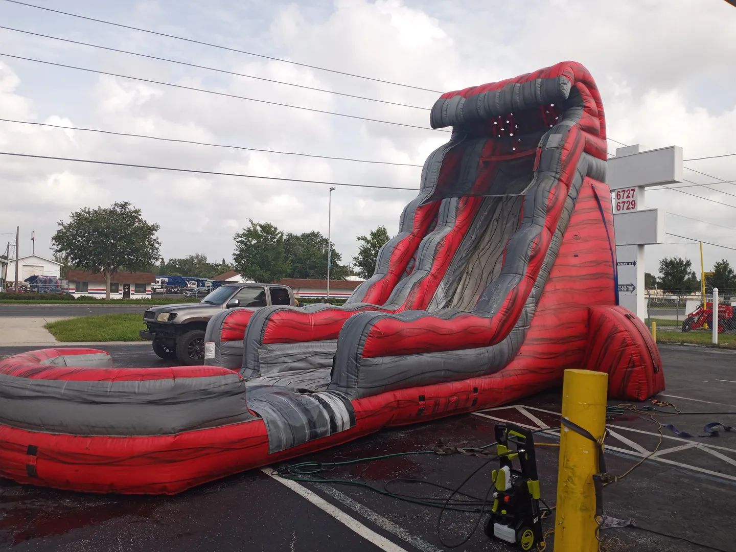 22FT RED LAVA FALLS WATER SLIDE