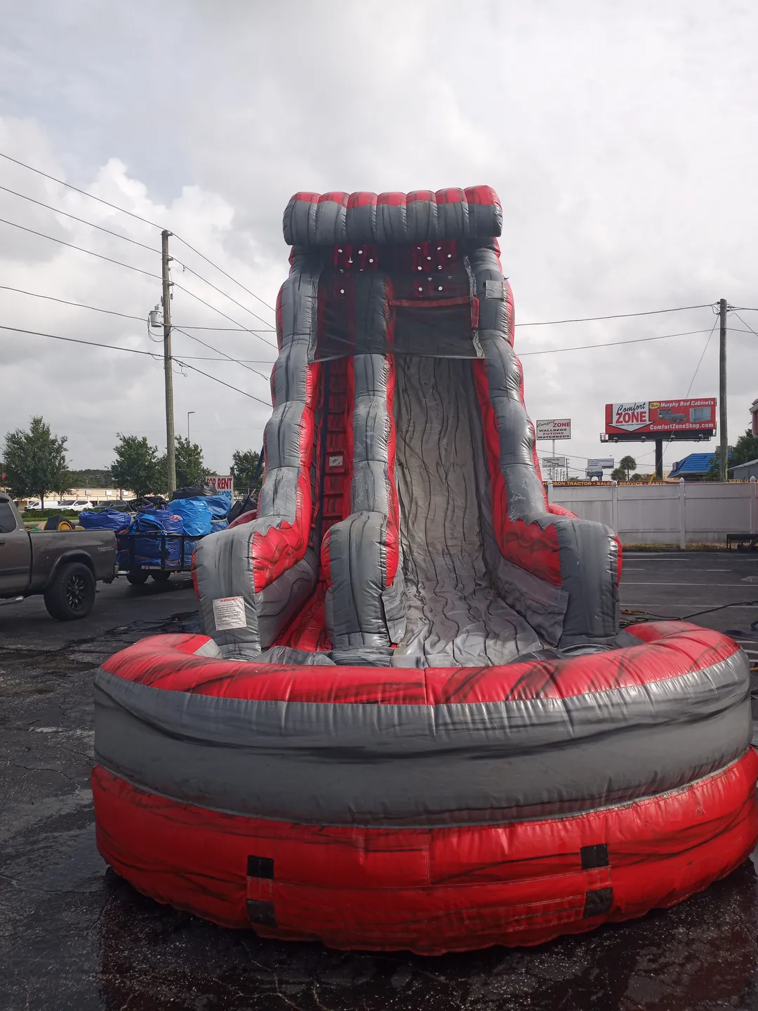 22FT RED LAVA FALLS WATER SLIDE 4