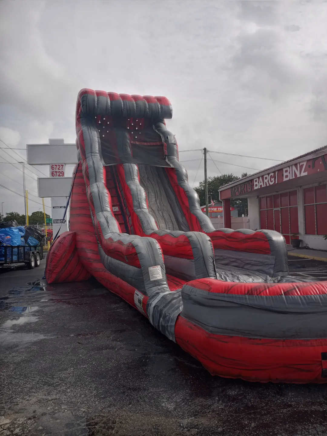 22FT RED LAVA FALLS WATER SLIDE