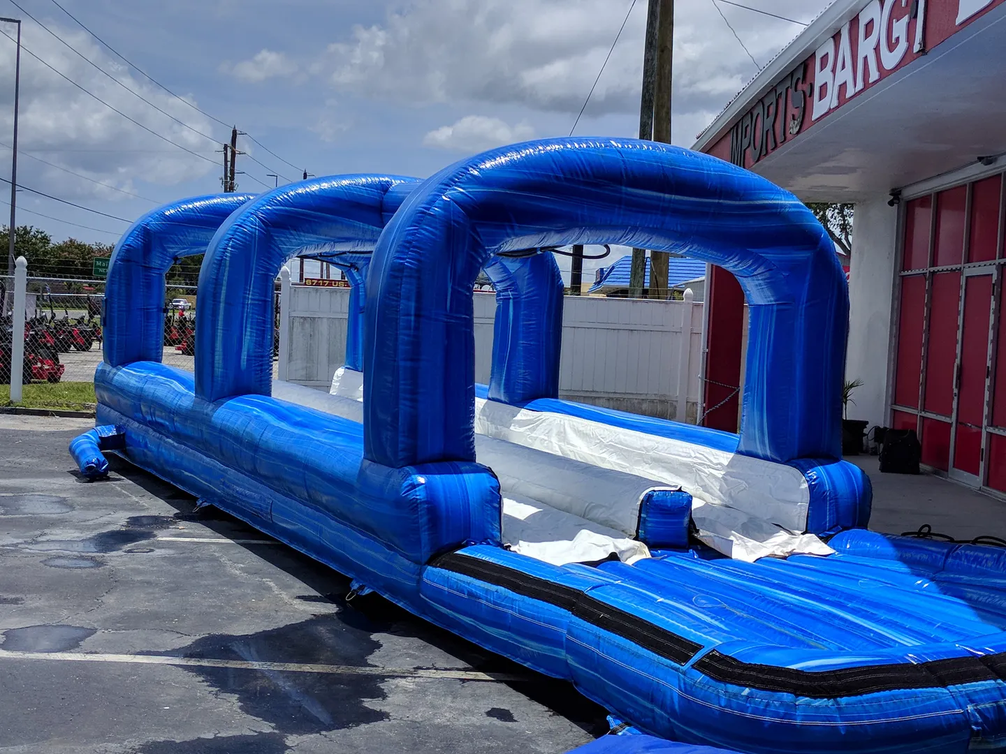 37FT DUAL LANE slip & slide