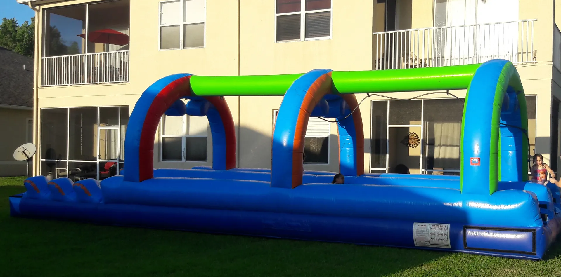 37FT DUAL LANE slip & slide